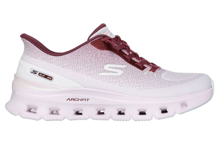 SKECHERS, trendige Damen-Sneaker, mit geformter Slip-Ins Fersenplatte 